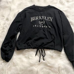 Cropped College Sweater with Front-tie. Pacsun - LA Hearts brand. Size M.